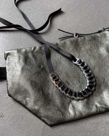 industrial ring necklace with steel ringr